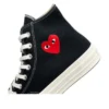 Converse x Comme des Garçons PLAY Chuck 70 Hi « Single Heart Black »