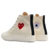 Converse x Comme des Garçons PLAY Chuck 70 Hi « Single Heart Milk »
