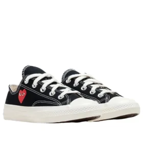 Converse x Comme des Garçons PLAY Chuck 70 Ox « Single Heart Black »