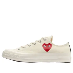 Converse x Comme des Garçons PLAY Chuck 70 Ox « Single Heart Milk »