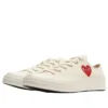 Converse x Comme des Garçons PLAY Chuck 70 Ox « Single Heart Milk »