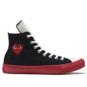 Converse x COMME des GARONS PLAY Chuck Taylor High « Black Red »