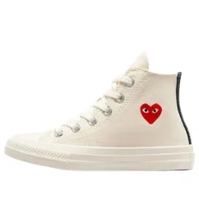 Converse x Comme des Garçons PLAY Single Heart Chuck 70 Hi « Milk »