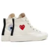 Converse x Comme des Garçons PLAY Single Heart Chuck 70 Hi « Milk »