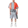 Converse x FCW Crossover pour homme, couleurs contrastées, manches courtes, rouge