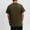 Converse x Kim Jones pour homme – T-shirt à col rond et manches courtes unie, petit logo, vert olive