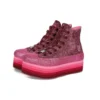 Converse x Miley Cyrus Chuck Taylor All Star Platform Hi « Dark Burgundy »