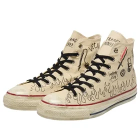 Converse x Stranger Things 5 Chuck Taylor All Star Aged 87 HC Hi « Natural »