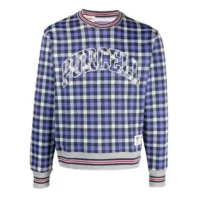 Converse x Todd Snyder pour homme, série crossover, motif à carreaux, coupe ample, manches longues, bleu Converse x Todd Snyder pour homme, série crossover, motif à carreaux, coupe ample, manches longues, bleu