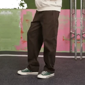 CYOTD Pantalon droit tissé, tailles asiatiques « Brown »