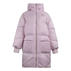 Doudoune longue à capuche, tailles asiatiques « Rose pâle »
