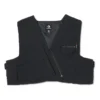 Gilet court patchwork aux formes irrégulières, tailles asiatiques, « Noir »