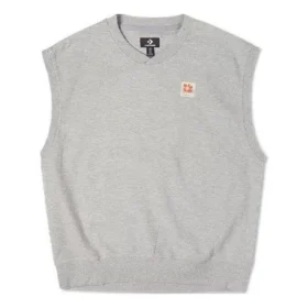 Gilet en tricot double sergé, tailles asiatiques « Gris »