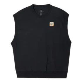 Gilet en tricot double sergé, tailles asiatiques « Noir »