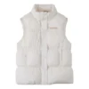 Gilet matelassé synthétique Super Puffer, tailles asiatiques « Cream White »