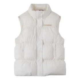 Gilet matelassé synthétique Super Puffer, tailles asiatiques « Cream White »