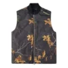 Gilet réversible en duvet imprimé Realtree, tailles asiatiques « Noir »