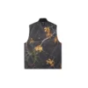 Gilet réversible en duvet imprimé Realtree, tailles asiatiques « Noir »