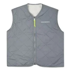 Gilet réversible Sherpa, tailles asiatiques « Gris »