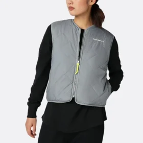 Gilet réversible Sherpa, tailles asiatiques « Gris »