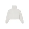HIGH NECK MOCK Crew Blanc CRÈME