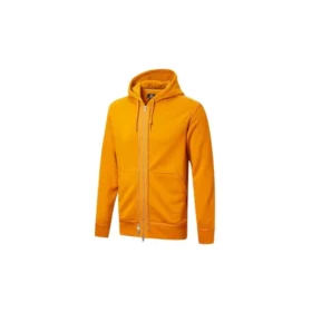 Hoodies de sport décontractés à fermeture éclair intégrale, unisexes, orange