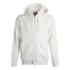 Hoodies unisexes de sport décontractés à fermeture éclair intégrale Blanc