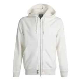 Hoodies unisexes de sport décontractés à fermeture éclair intégrale Blanc