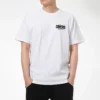 Imprimé alphabétique cartoon, t-shirt de sport à manches courtes, blanc