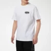 Imprimé alphabétique cartoon, t-shirt de sport à manches courtes, blanc