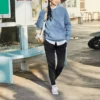 Imprimé alphabétique Sport Rétro Bleu