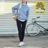 Imprimé alphabétique Sport Rétro Bleu