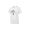 Imprimé Casual Manches courtes Col rond Blanc