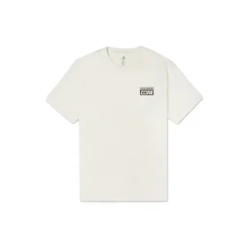 Imprimé logo alphabétique, style rétro décontracté, manches courtes, jaune crème