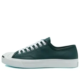 Jack Purcell en cuir aux couleurs de saison « Vert Blanc »