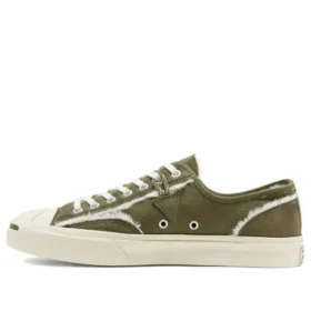 Jack Purcell en cuir doublé de fausse fourrure « Green White »
