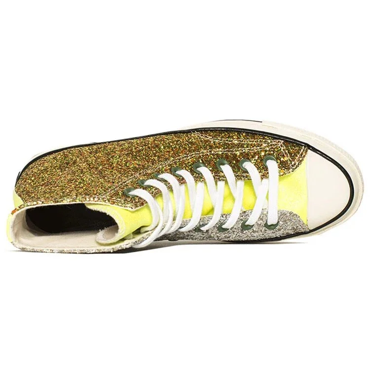 JW Anderson x Chuck 70 High « Glitter Pack – Gold Silver » JW Anderson x Chuck 70 High « Glitter Pack – Gold Silver »
