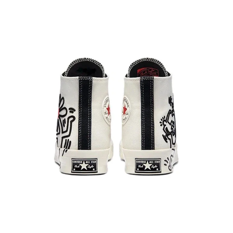 Keith Haring x Converse Chuck 70 High Tops Egret White « Egret Black Red » Keith Haring x Converse Chuck 70 High Tops Egret White « Egret Black Red »