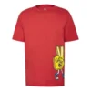Motif imprimé Manches courtes Rouge