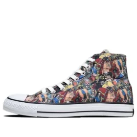 One Piece x Converse Chuck Taylor All Star 100 PT HI Chaussures en toile Multicolores