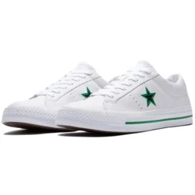 One Star Cuir de bœuf Blanc/Vert Style original