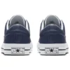 One Star en cuir perforé, basse, bleu marine