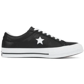 One Star Low Top en cuir « Black White »