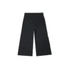 Pantalon cargo droit décontracté en tricot / Pantalon Noir