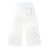 Pantalon cargo droit décontracté en tricot, tailles asiatiques « Blanc »