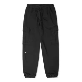 Pantalon cargo en tricot, tailles asiatiques « Noir »