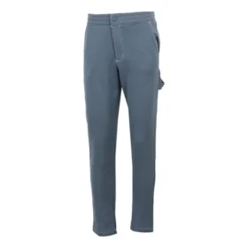 Pantalon cargo taille haute, coupe asiatique « Lakeside Blue »