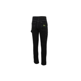 Pantalon cargo taille haute, tailles asiatiques « Noir »