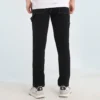 Pantalon cargo taille haute, tailles asiatiques « Noir »