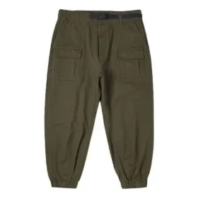 Pantalon cargo tissé, tailles asiatiques « Vert olive »
